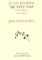 áJuan Ramón de viva voz [Vol I (1913-1931)] – Blau Press