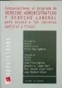 Contestaciones al programa de Derecho Administrativo y Derecho Laboral para acceso a las carreras judicial y fiscal